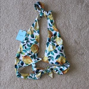 Small cupshe lemon bikini top